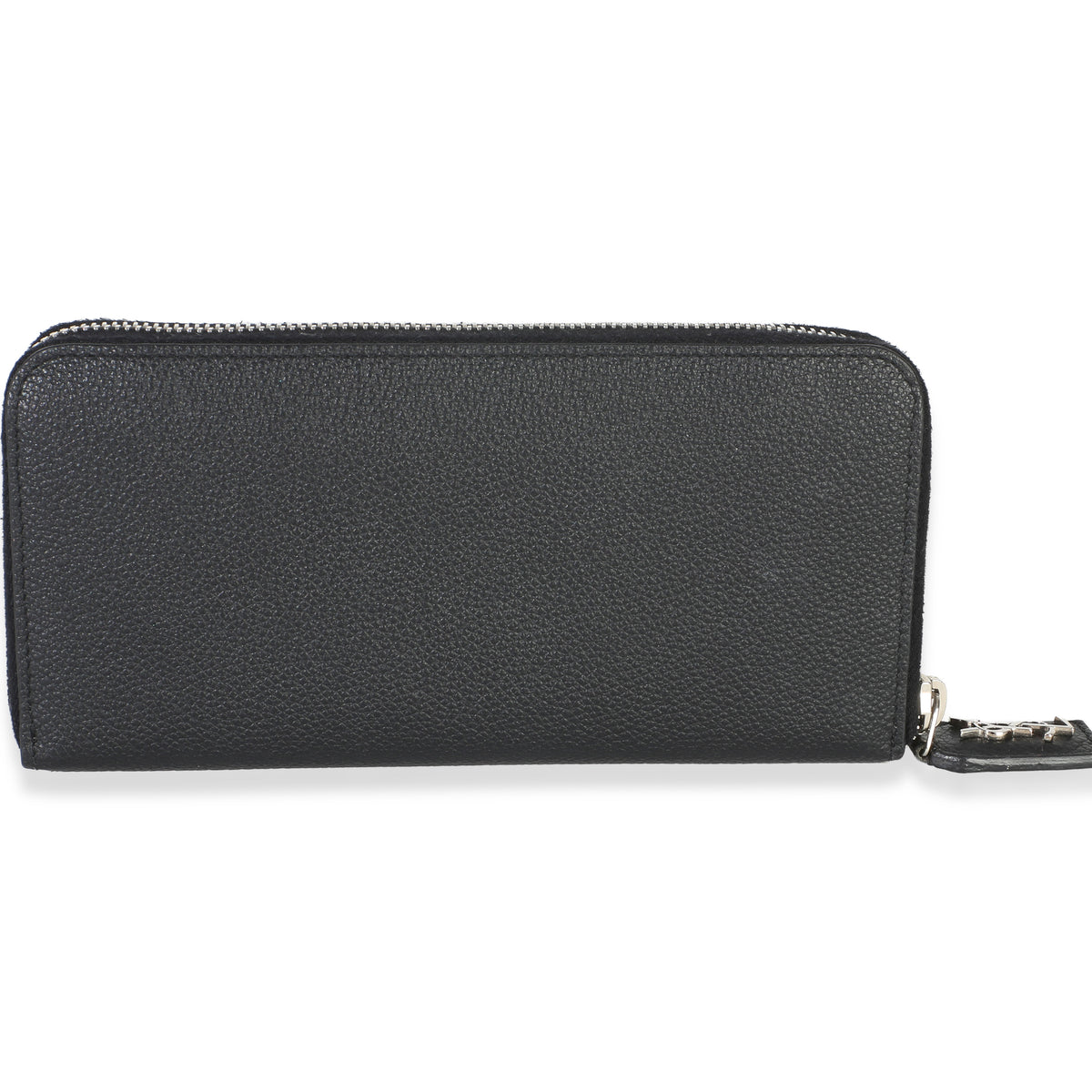 Saint Laurent Black Grain De Poudre Zip Around Travel Wallet Wallet 4