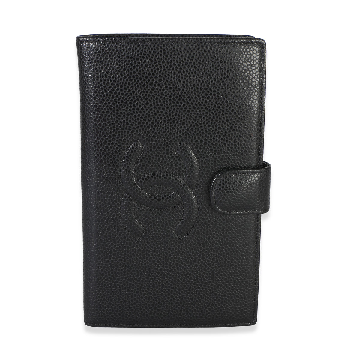 Chanel Vintage Black Caviar Timeless CC French Wallet Wallet id