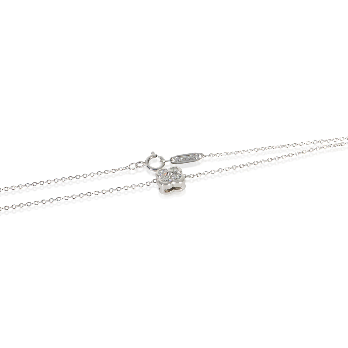 Tiffany & Co. Sterling Silver Diamond Lace Pendant 2