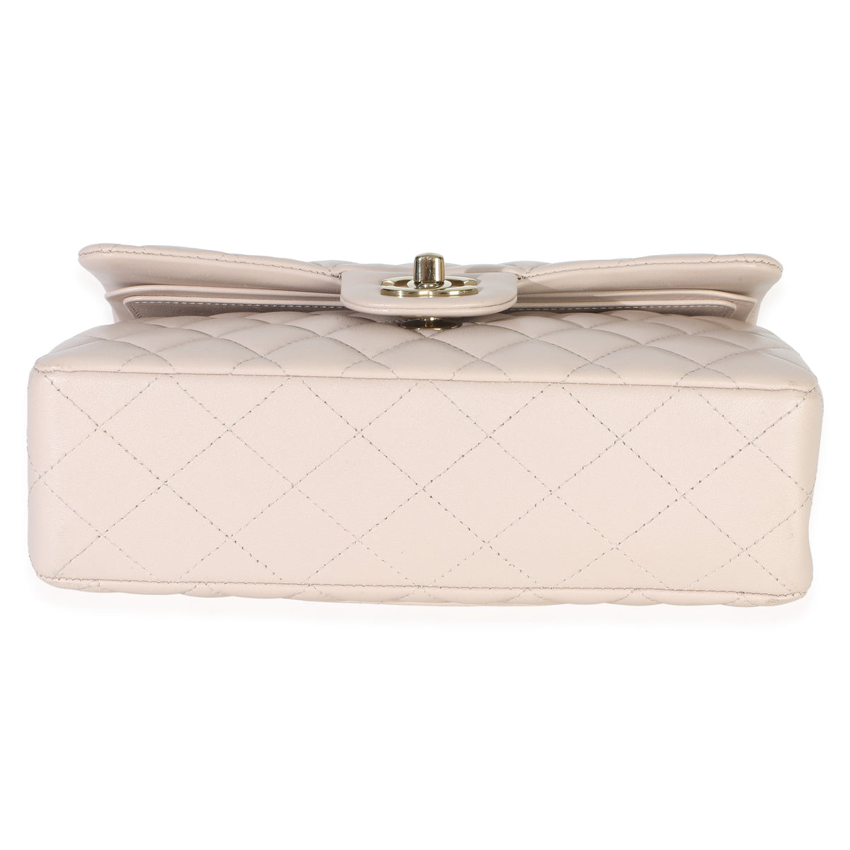 Chanel Light Pink Quilted Lambskin Small Classic Double Flap Bag Handbag 5