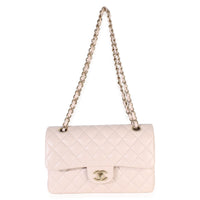 Chanel Light Pink Quilted Lambskin Small Classic Double Flap Bag Handbag 8