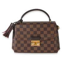 Louis Vuitton Damier Ebene Canvas Croisette Handbag fv