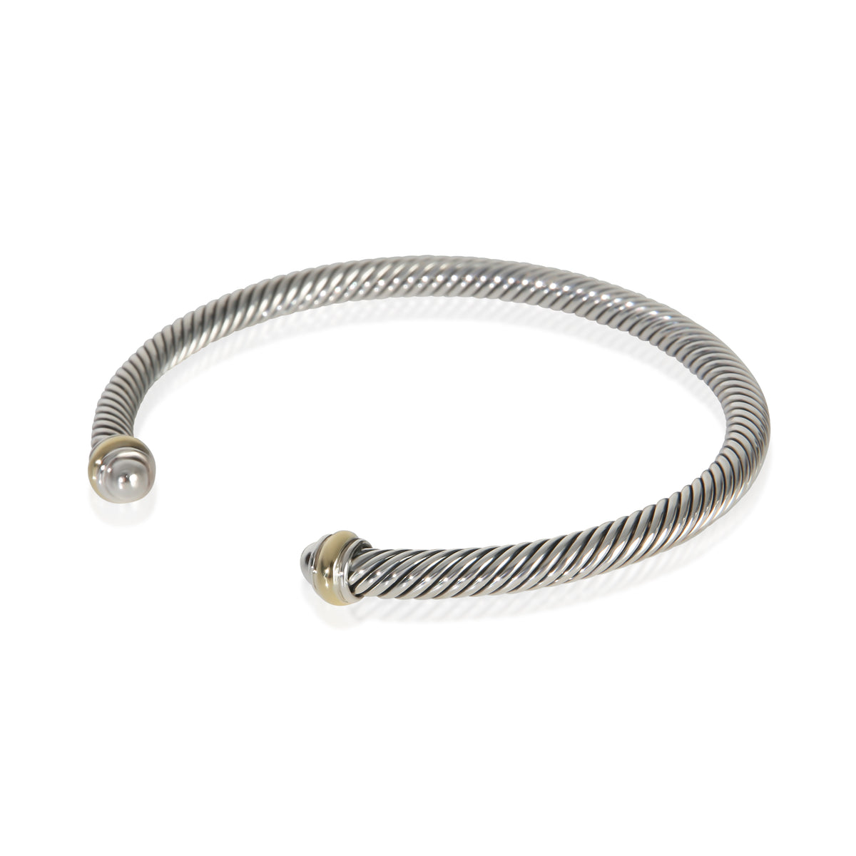 David Yurman Yellow Gold & Sterling Silver  Cable Classic Bracelet 2