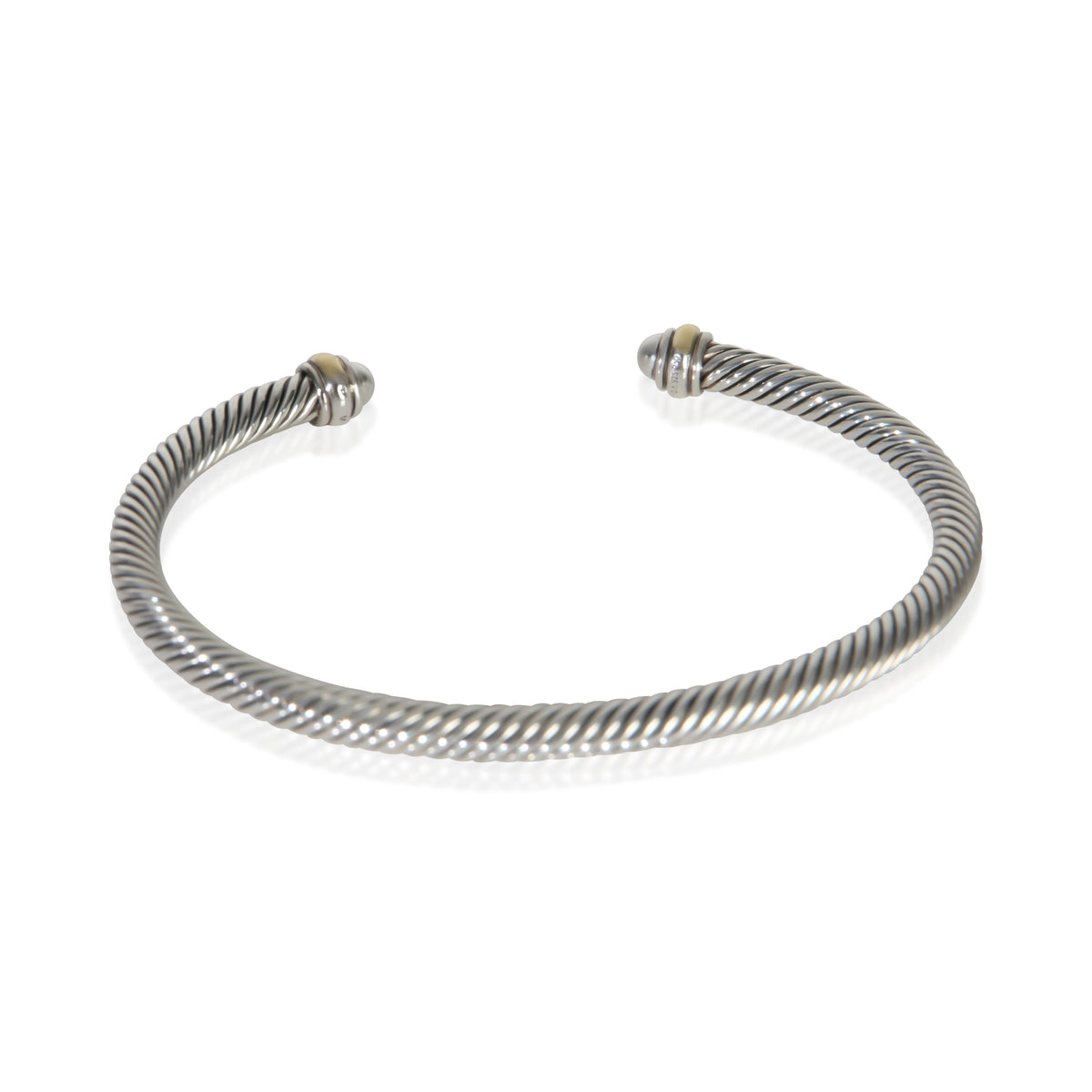 David Yurman Yellow Gold & Sterling Silver  Cable Classic Bracelet 3