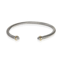 David Yurman Yellow Gold & Sterling Silver  Cable Classic Bracelet fv