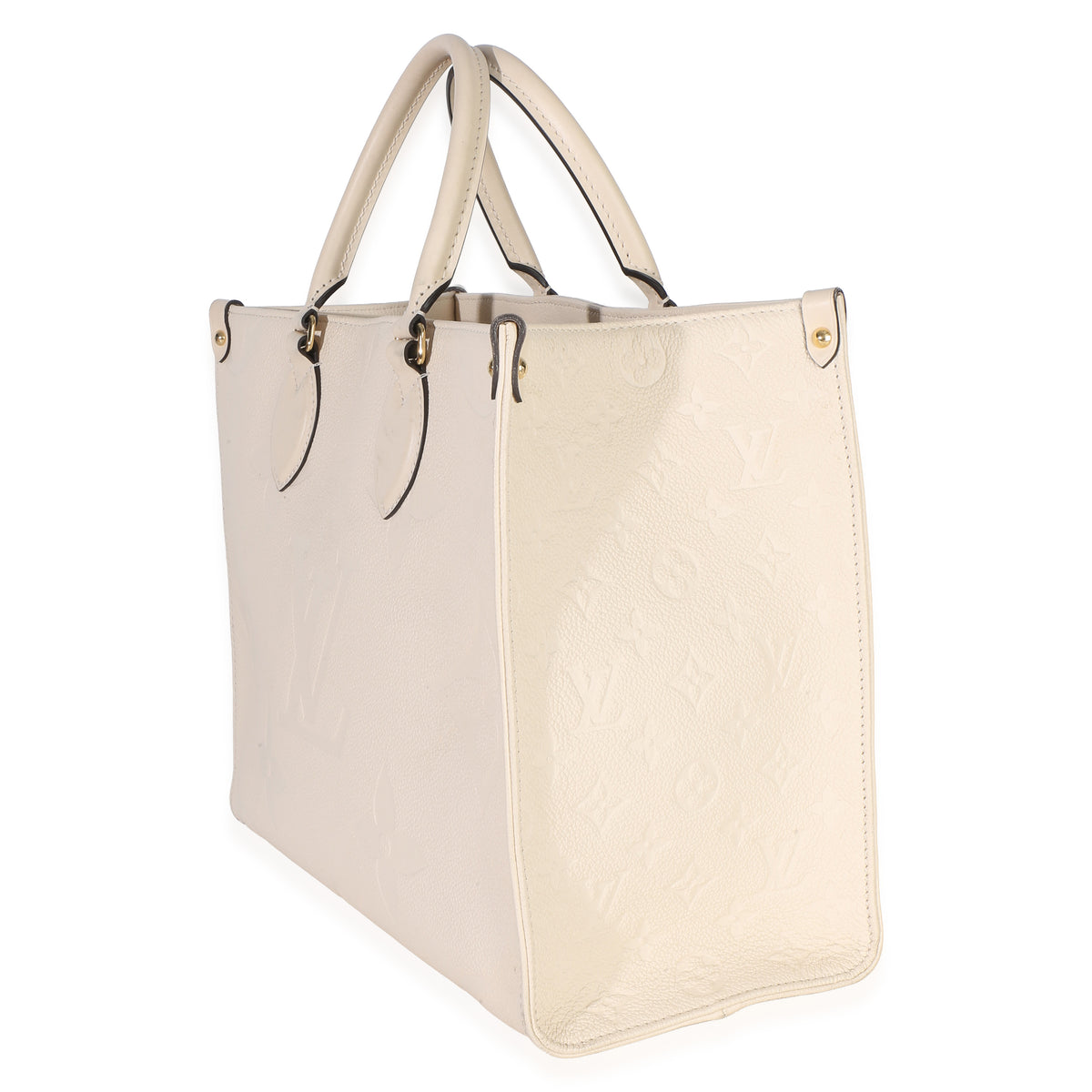 Louis Vuitton Creme Giant Monogram Empreinte Onthego MM Handbag 2