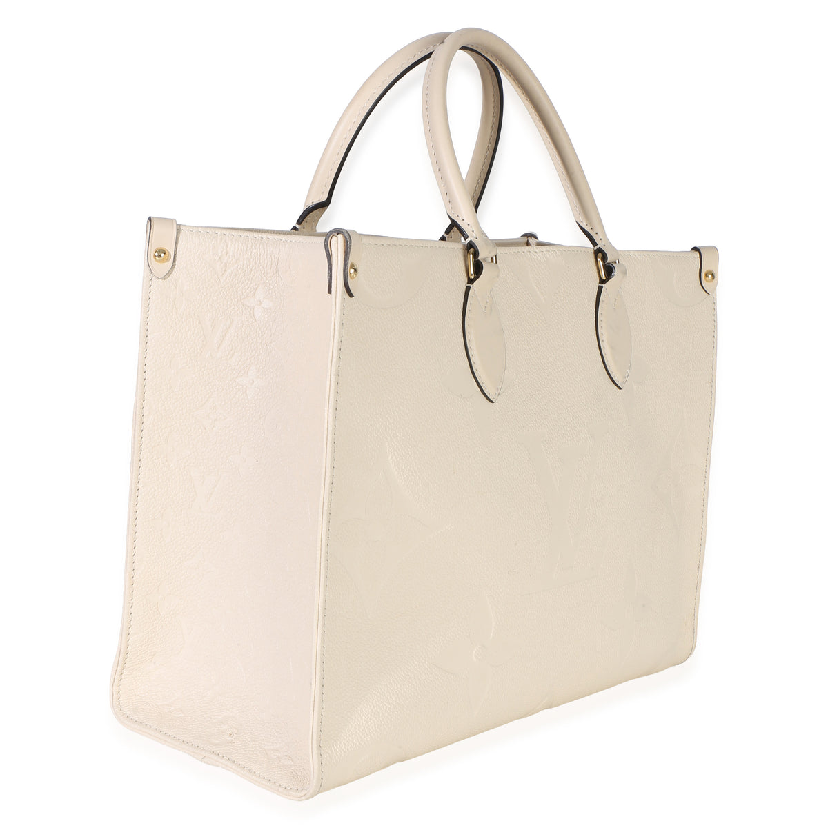 Louis Vuitton Creme Giant Monogram Empreinte Onthego MM Handbag 3
