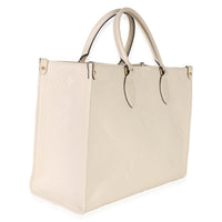 Louis Vuitton Creme Giant Monogram Empreinte Onthego MM Handbag 3