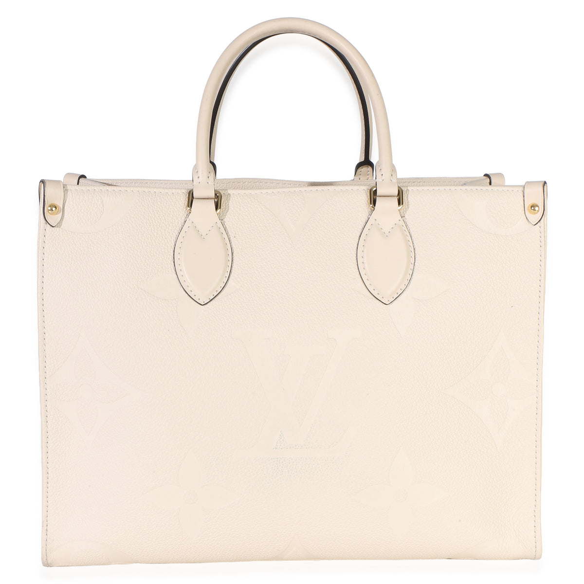 Louis Vuitton Creme Giant Monogram Empreinte Onthego MM Handbag 4