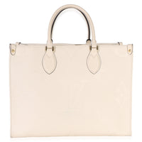 Louis Vuitton Creme Giant Monogram Empreinte Onthego MM Handbag 4