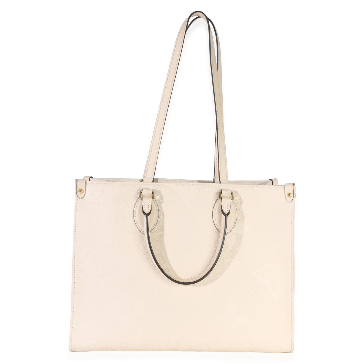 Louis Vuitton Creme Giant Monogram Empreinte Onthego MM Handbag 8