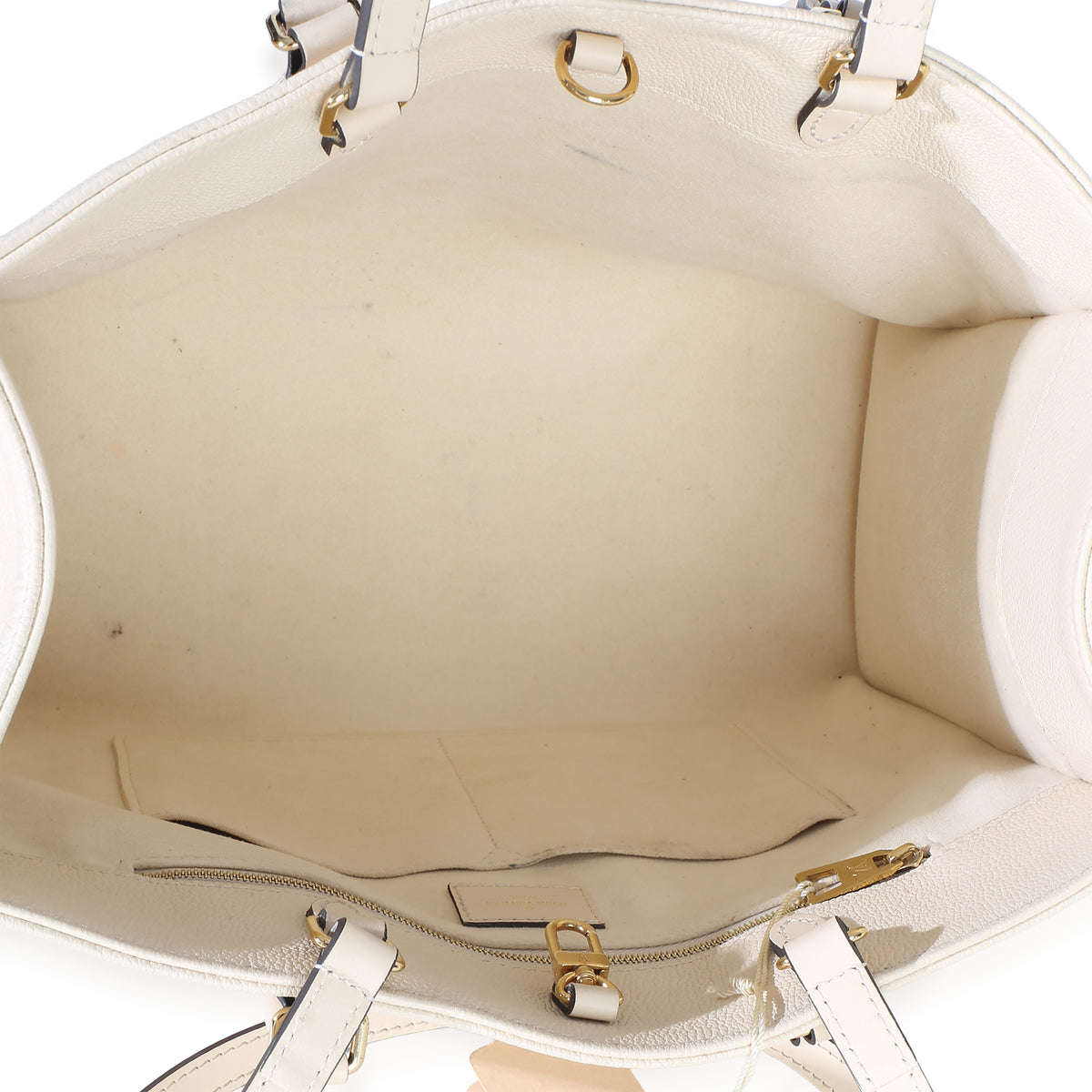 Louis Vuitton Creme Giant Monogram Empreinte Onthego MM Handbag 9