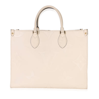 Louis Vuitton Creme Giant Monogram Empreinte Onthego MM Handbag id