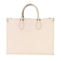 Louis Vuitton Creme Giant Monogram Empreinte Onthego MM Handbag id
