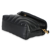 Saint Laurent Black Y Quilted Calfskin Monogram Toy Loulou Crossbody Handbag 6