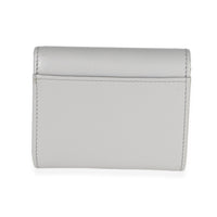 Prada Grey Leather Trifold Compact Wallet Wallet 4