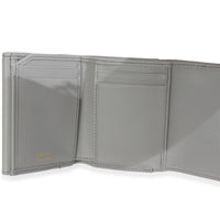 Prada Grey Leather Trifold Compact Wallet Wallet 8
