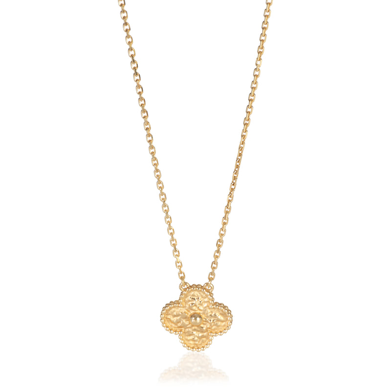 Van Cleef & Arpels Yellow Gold  Vintage Alhambra Pendant fv