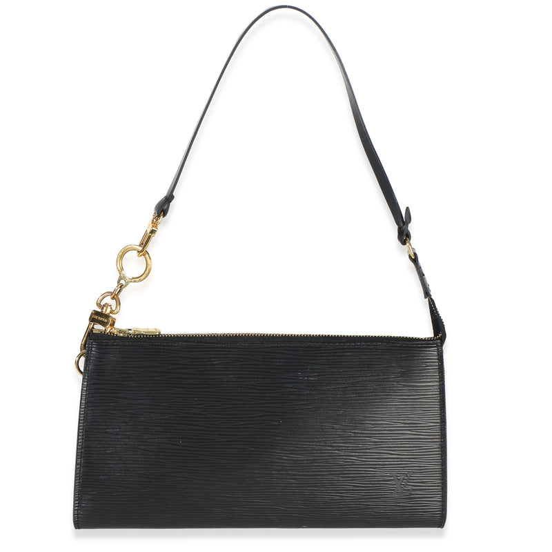 Louis Vuitton Black Epi Pochette Accessoires 24 Handbag id