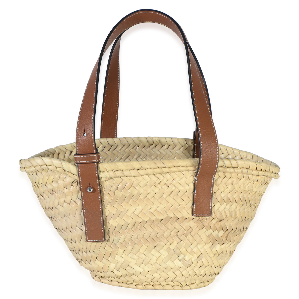 Loewe Natural Tan Raffia Small Basket Bag Handbag 4