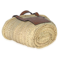 Loewe Natural Tan Raffia Small Basket Bag Handbag 7