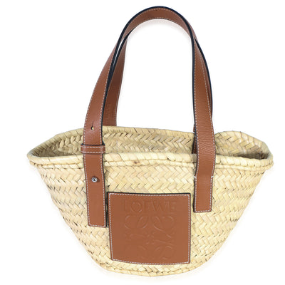 Loewe Natural Tan Raffia Small Basket Bag Handbag id