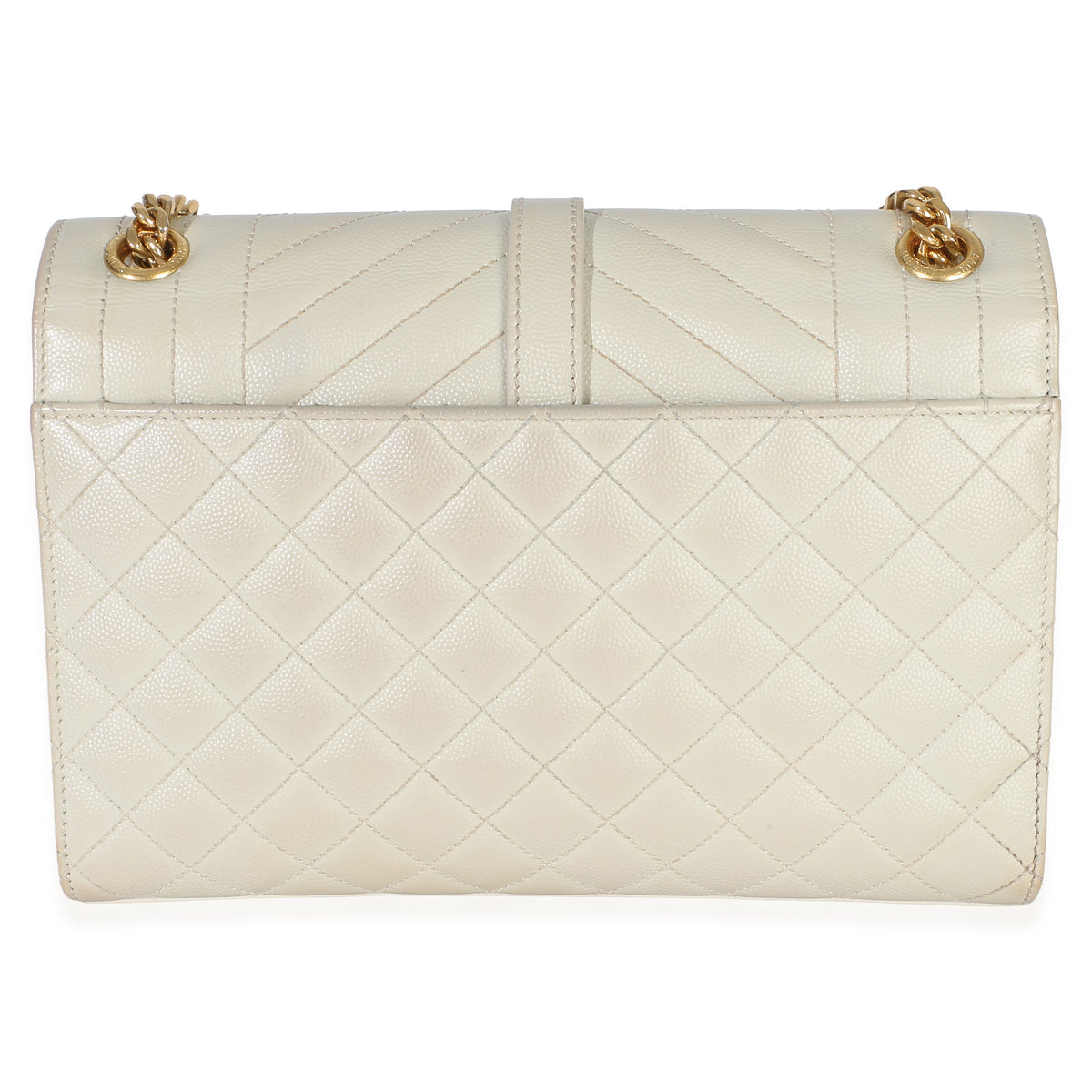 Saint Laurent Beige Grain De Poudre Mixed Triquilt Small Monogram Satchel Handbag 4