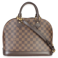Louis Vuitton Damier Ebene Canvas Alma PM Handbag 4