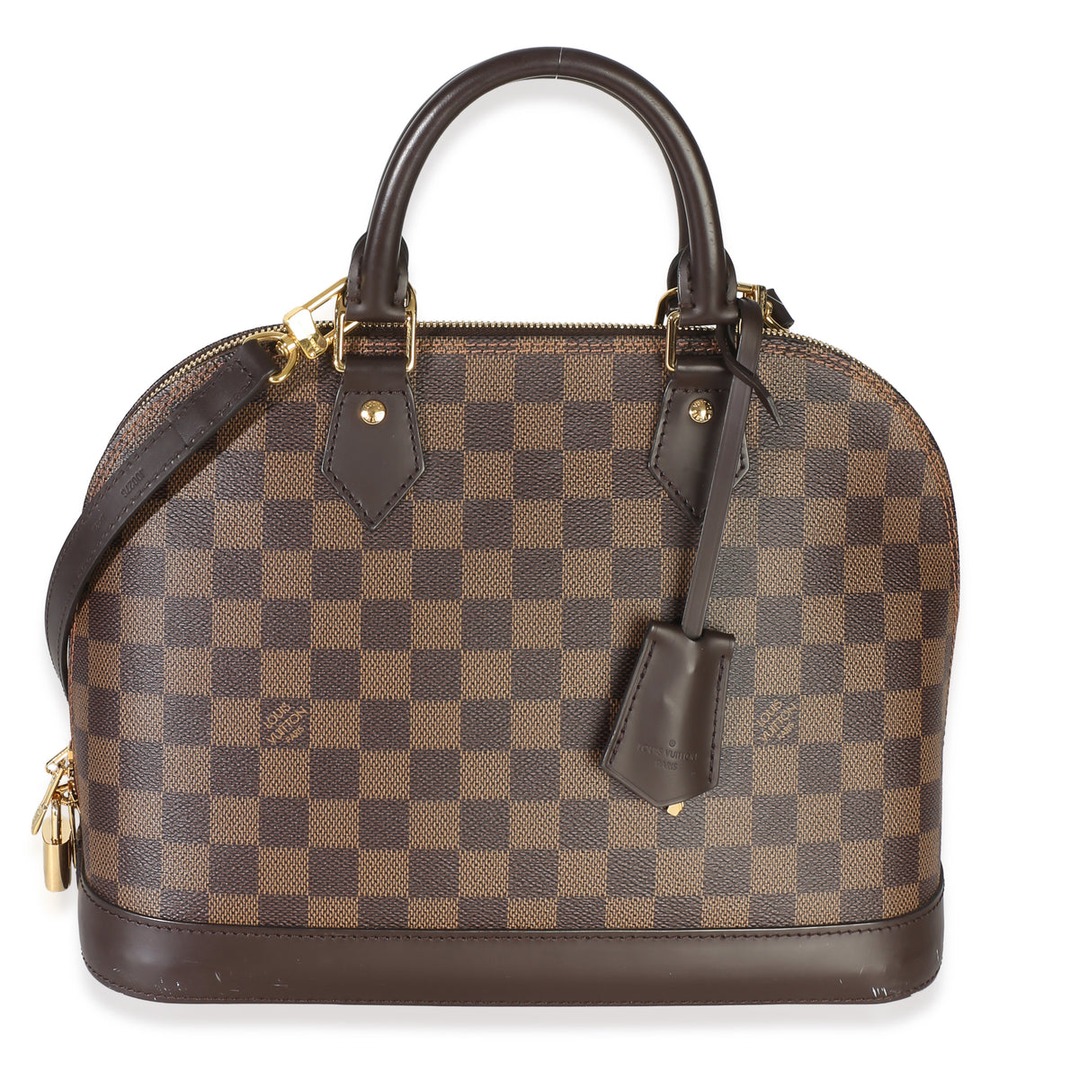 Louis Vuitton Damier Ebene Canvas Alma PM Handbag fv