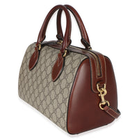 Gucci Brown GG Supreme Canvas Small Boston Bag Handbag 2