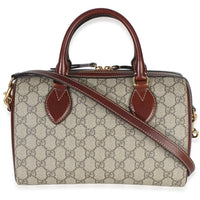 Gucci Brown GG Supreme Canvas Small Boston Bag Handbag 4