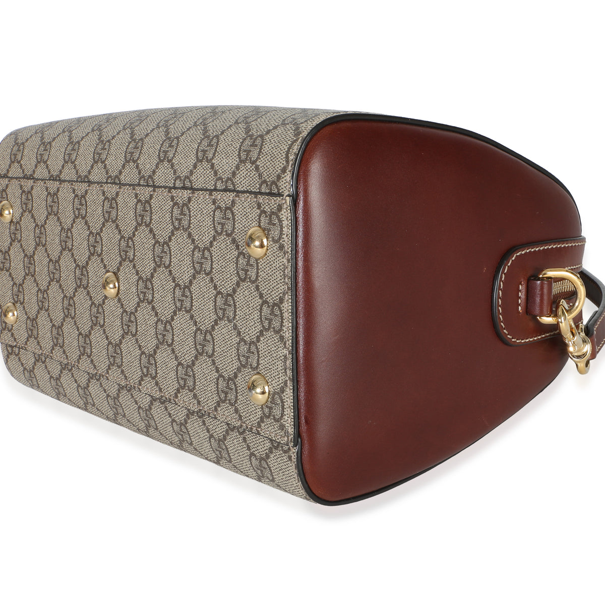 Gucci Brown GG Supreme Canvas Small Boston Bag Handbag 6