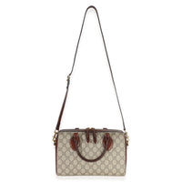 Gucci Brown GG Supreme Canvas Small Boston Bag Handbag 8