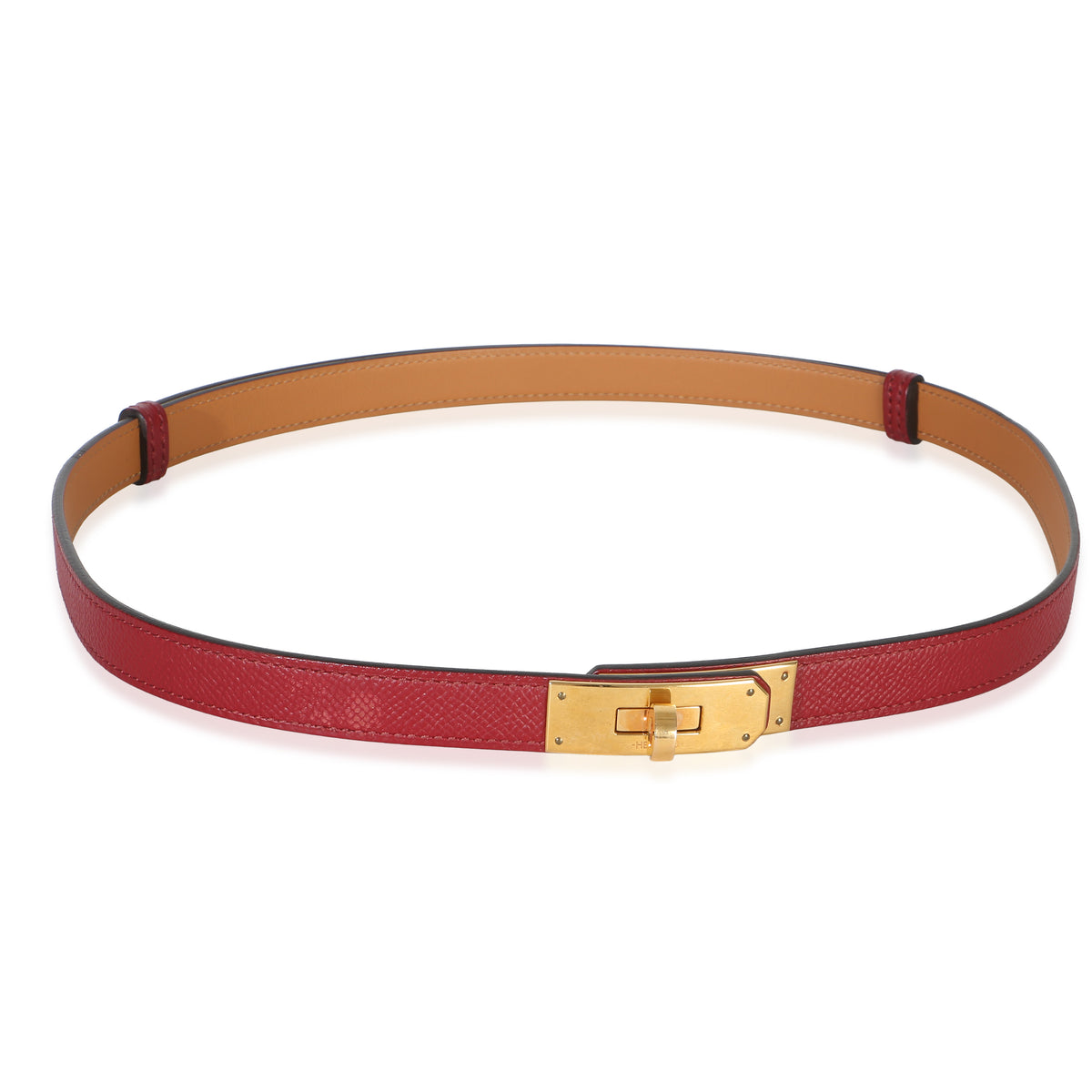 Hermès Rouge H Epsom Kelly 18 Belt GHW id