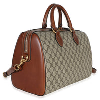 Gucci Brown GG Supreme Monogram Large Boston Bag Handbag 3