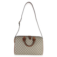 Gucci Brown GG Supreme Monogram Large Boston Bag Handbag 8