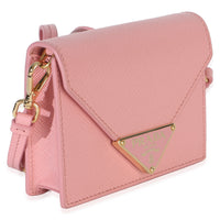 Prada Pink Saffiano Card Holder With Strap Handbag 3