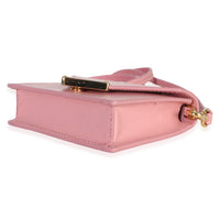 Prada Pink Saffiano Card Holder With Strap Handbag 6