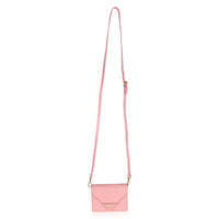 Prada Pink Saffiano Card Holder With Strap Handbag 8