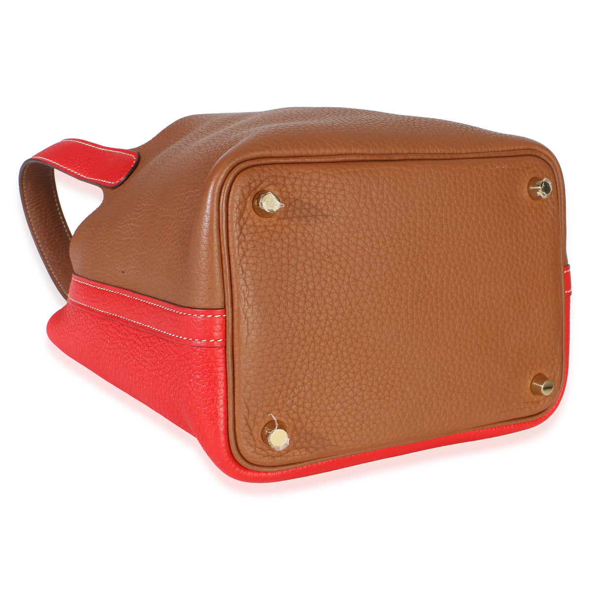 Hermès Gold Rouge De Coeur Clemence Casaque Picotin Lock 18 GHW Handbag 7
