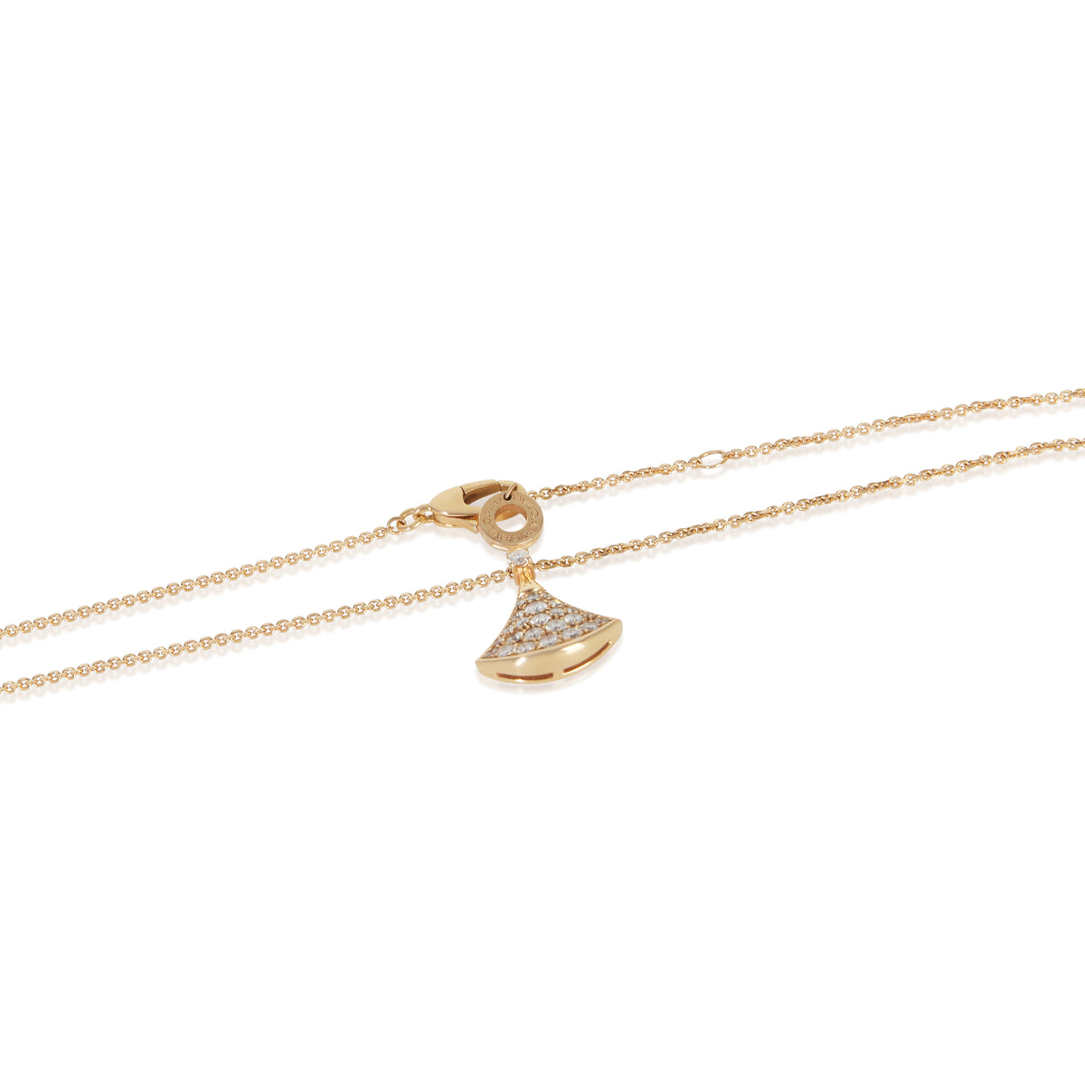 BVLGARI Rose Gold Diamond Diva's Dream Pendant 2