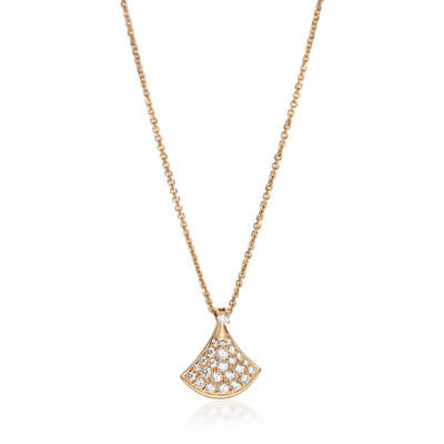 BVLGARI Rose Gold Diamond Diva's Dream Pendant fv