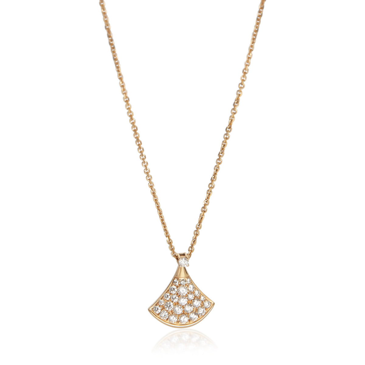BVLGARI Rose Gold Diamond Diva's Dream Pendant fv
