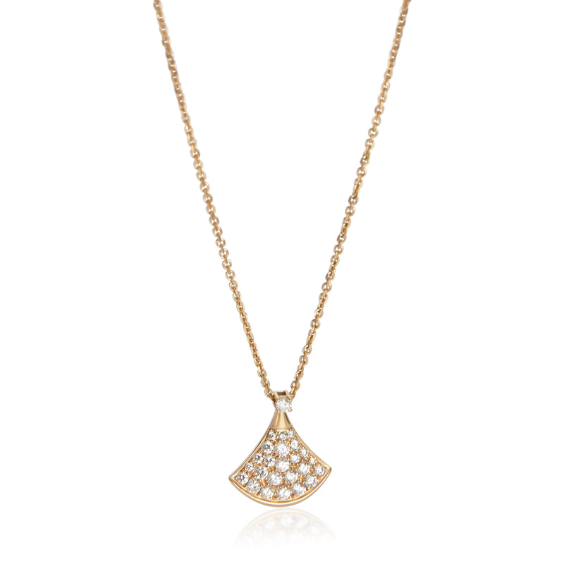 BVLGARI Rose Gold Diamond Diva's Dream Pendant fv
