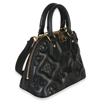 Louis Vuitton Black Bubblegram Calfskin Alma BB Handbag 3