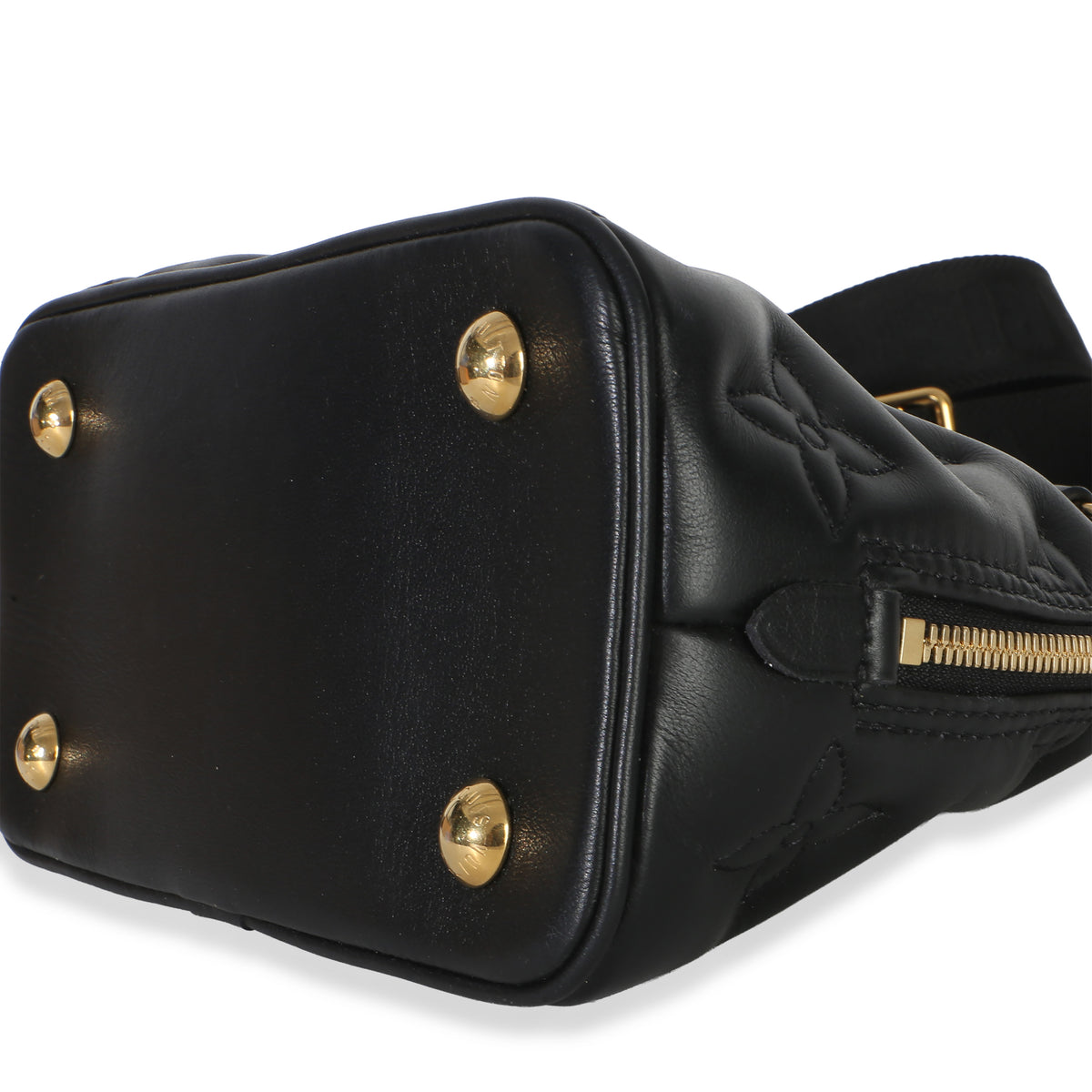 Louis Vuitton Black Bubblegram Calfskin Alma BB Handbag 6