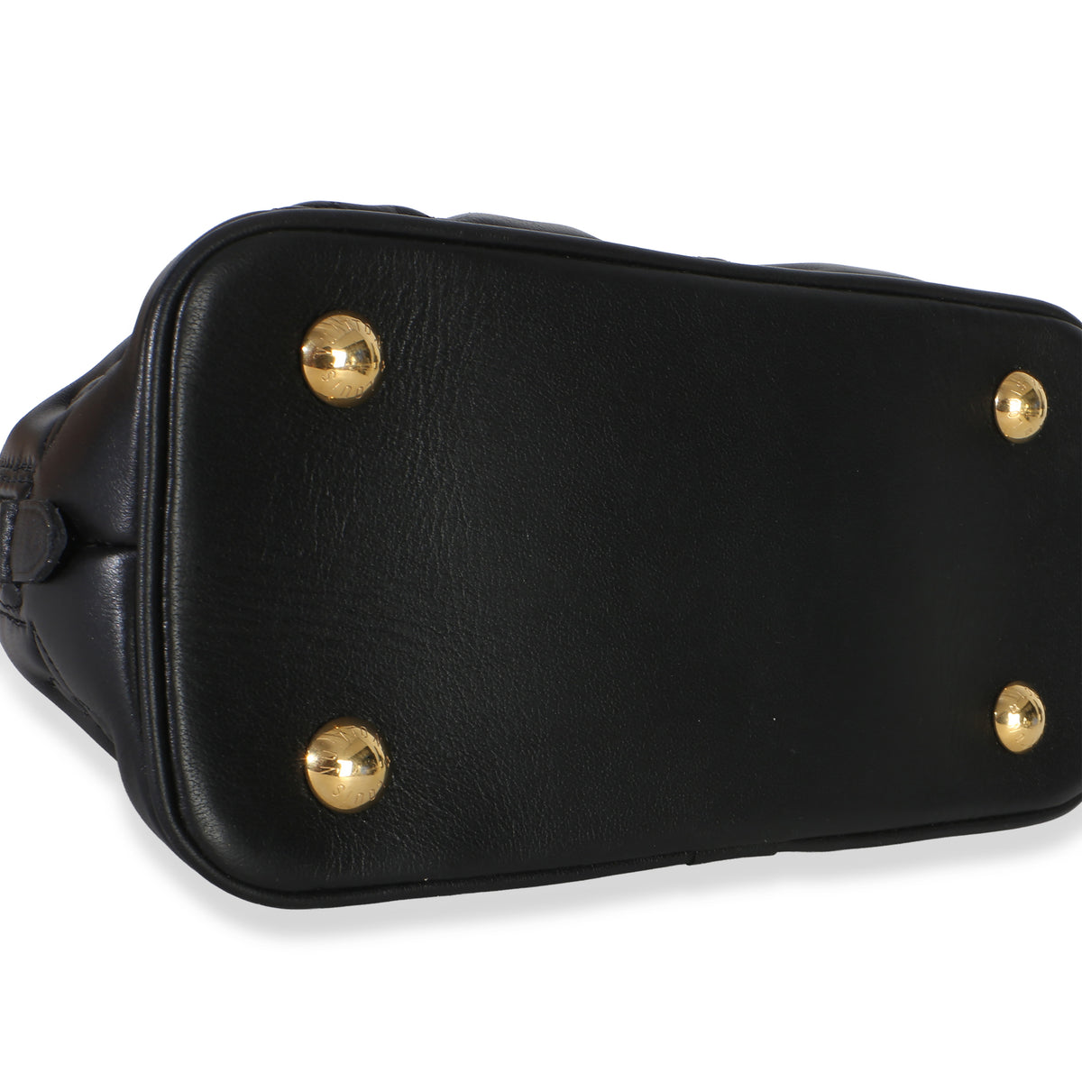 Louis Vuitton Black Bubblegram Calfskin Alma BB Handbag 7