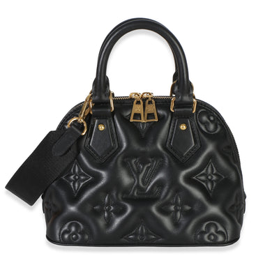 Louis Vuitton Black Bubblegram Calfskin Alma BB Handbag id