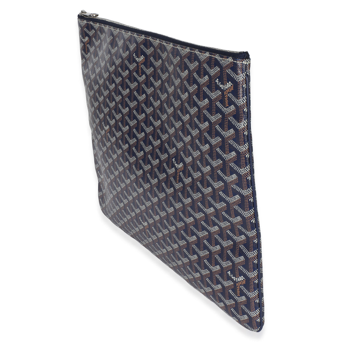 Goyard Navy ine Canvas Senat Pouch GM Handbag 2
