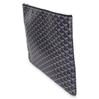 Goyard Navy ine Canvas Senat Pouch GM Handbag 2